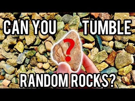 Can You Tumble Random Rocks? - YouTube Rock Tumbler Diy, How To Polish Rocks, Cement Pots Diy, I Got A Rock, Rock Tumbling, Rock Tumbler, Cement Pots, Beach Rocks, River Stones