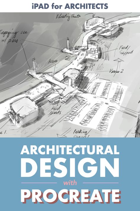 Sheet Architecture, Digital Sketching, Urban Design Diagram, Design Diagram, Ipad Tutorials, Using Procreate, Procreate Tutorial, Design Apps, Art Walk