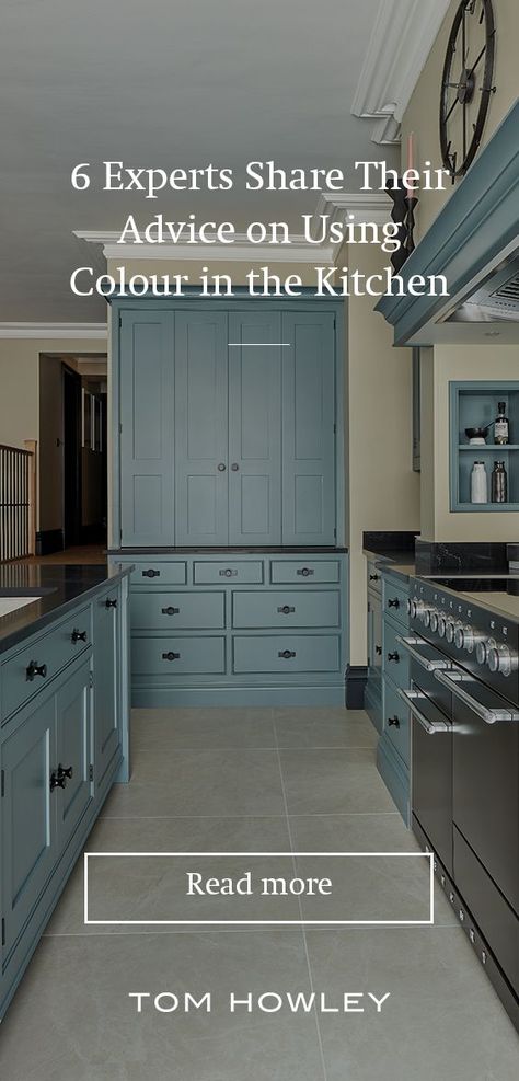 Colour plays a huge part in the success of a kitchen design. Do you play it safe with neutrals? Or brave a scheme with bold hues? On the blog we've asked leading interior design experts to share their top techniques and advice on devising a winning colour scheme. Unusual Kitchen Colours, Shaker Kitchen Colour Schemes, Blue Kitchen Colour Schemes, Colourful Kitchen Cupboards, Kitchen Colour Schemes 2024, Kitchen Colour Schemes Blue, Kitchen Colour Inspiration, Colour Drenched Kitchen, Kitchen Unit Colours