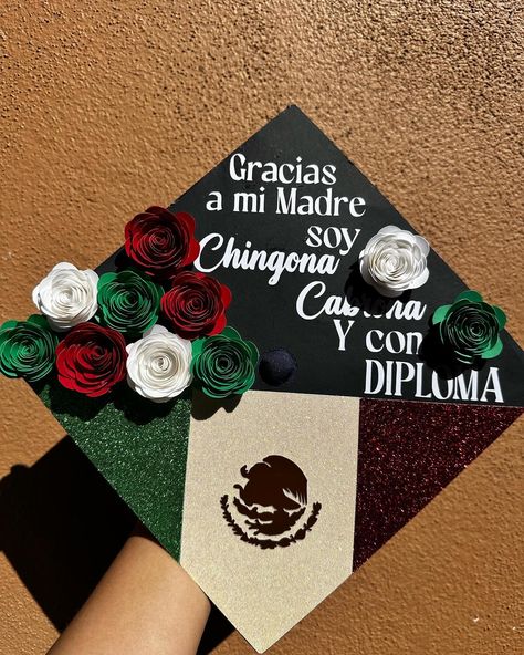 Mexican graduation cap 🇲🇽🎓 Graduation Cap Designs Mexican, Mexican Graduation Cap, Mexican Graduation, Graduation Cap Decoration Diy, Cap Decoration, Graduation Cap Designs, Graduation Cap Decoration, Cap Decorations, Cap Designs