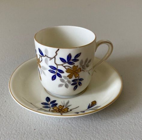 ROYAL VIENNA DEMITASSE Cup & Saucer $27.00 - PicClick Floral Type, Will Arnett, Gold Cup, Kitchen Utensil Set, Demitasse Cups, Utensil Set, Rare Antique, Tea Cup Saucer, Cup And Saucer Set