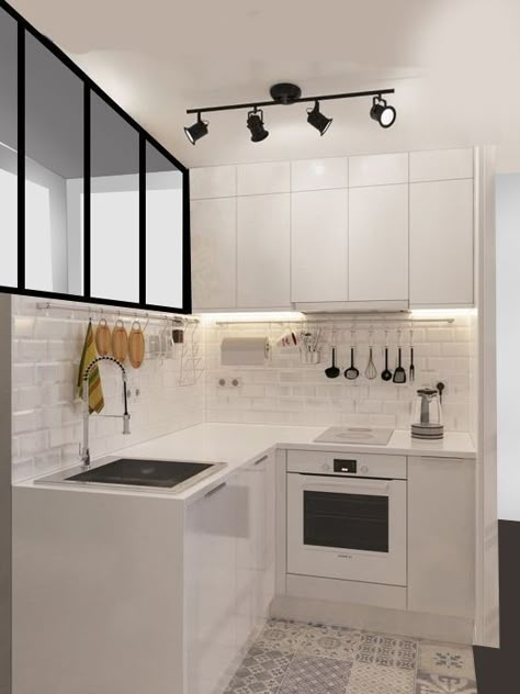 Model Dapur, Kitchen Design Small Space, Desain Pantry, Beautiful Kitchen Designs, Kitchen Counter Decor, Small Kitchen Decor, Kitchen Interior Design Modern, White Kitchen Design, Small Space Kitchen