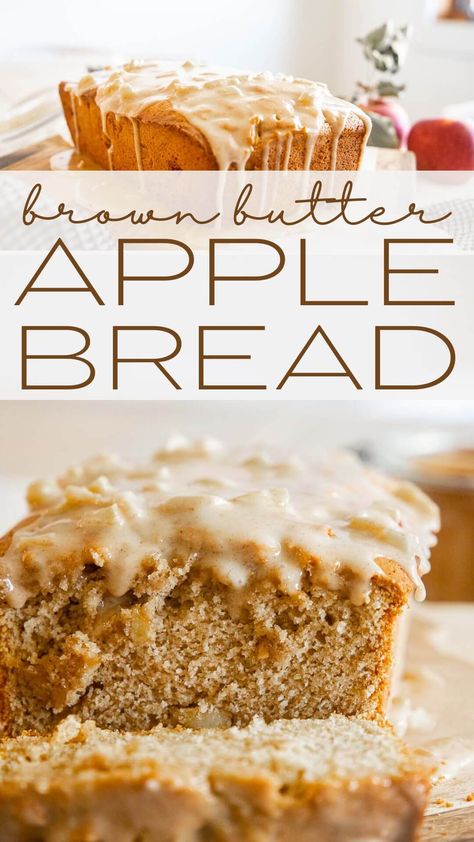 Spiced Apple Bread, Applesauce Bread, Fresh Fruit Desserts, Homemade Sandwich Bread, Apple Bread Recipe, Fall Baking Recipes, Caramel Toffee, Easy Banana Bread Recipe, Kinds Of Desserts