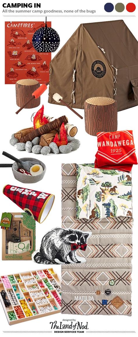 Camping Theme Bedroom, Camping Bedroom, Kids Indoor Playhouse, Camping Room, Cozy Camper, Camp Wandawega, Indoor Playhouse, Theme Bedroom, Build A Playhouse