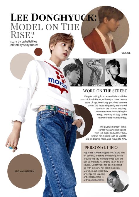 Kpop Magazine Layout, Nct Magazine, Fashion Magazine Layout Design, Canva Layout, 잡지 레이아웃, Magazine Layout Design, Editing Inspiration, Kpop Posters, Magazine Layout