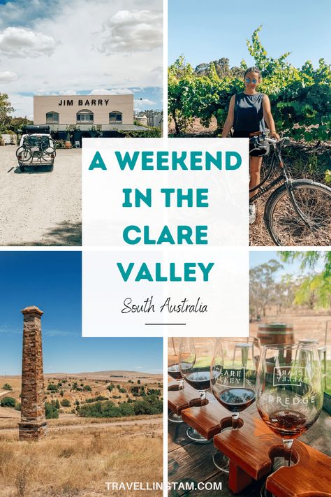 Wineries, historic mansions, mining sites, bike riding, gourmet produce and of course delicious produce - welcome to the Clare Valley in South Australia! Less than 2 hours from Adelaide, it's the perfect rural weekend trip. Here is how you can also spend a weekend in the beautiful Clare Valley, SA. Clare Valley South Australia, Houses Nature, Harsil Valley, Chitral Valley, Danum Valley Conservation Area, Flinders Ranges, Clare Valley, New Zealand Itinerary, Australian Road Trip