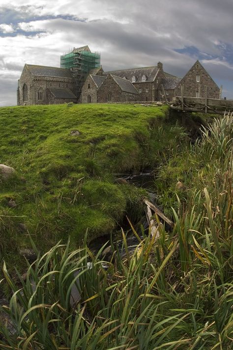 Iona Abbey, Isle of Iona, Scotland, is the oldest and one of the most important religious centres in Western Europe Iona Abbey, Iona Scotland, Isle Of Iona, Scotland Trip, Scotland Forever, Ben Nevis, England And Scotland, Western Europe, Scotland Travel