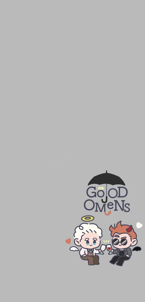 Good Omens Iphone Wallpaper, Good Omens Wallpaper Aesthetic Pc, Good Omens Art Wallpaper, Good Omen Quotes, Good Omens Homescreen, Good Omen Wallpaper, Good Omens Matching Wallpaper, Aziracrow Wallpaper, Good Omens Phone Wallpaper