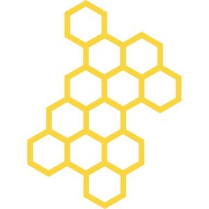 Honey Comb Bee Drawing, Honey Come Drawing, Honeycomb Drawing Simple, Honey Drawing Simple, Honey Combs Drawing, Honey Comb Tattoo Designs, Yellow Things Aesthetic, Honeycomb Drawing Pattern, Honey Comb Drawing