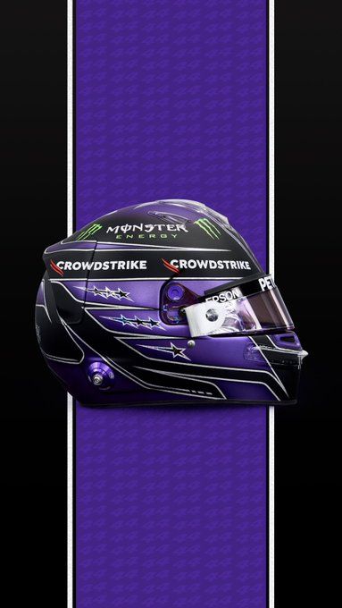 Hamilton Tattoo, Purple Helmet, Mercedes Petronas, F1 Helmet, 2024 Tattoo, F1 Mercedes, Hamilton Wallpaper, Manchester United Team, F1 Lewis Hamilton