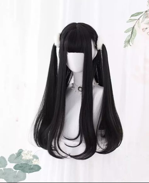 Kawaii Wigs, Anime Wigs, Cosplay Hair, Kawaii Hairstyles, Hair Up Styles, Hair Reference, Anime Hair, Kawaii Shop, Dream Hair