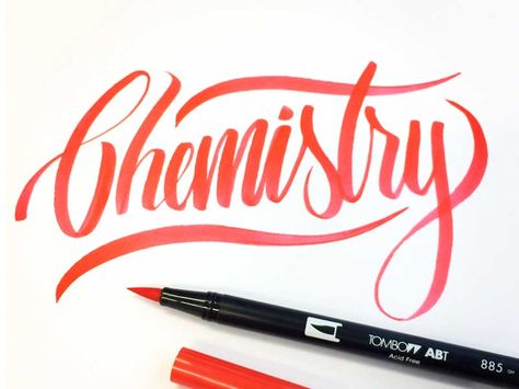 Project365 #19 Chemistry #lettering #typography #calligraphy Chemistry Letters, Popular Shots, Calligraphy Quotes Doodles, Chemistry Projects, Sign Writing, Beautiful Handwriting, School Labels, Calligraphy Quotes, Calligraphy Letters