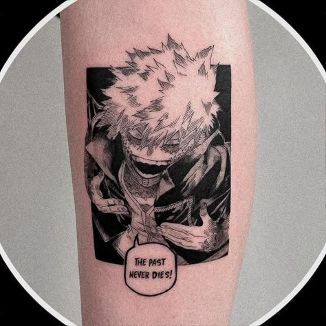 Choso Manga Panel, The Past Never Dies, Past Never Dies, Choso Manga, Negative Tattoo, Hero Tattoo, Manga Tattoo, Cartoon Tattoos, Elegant Tattoos