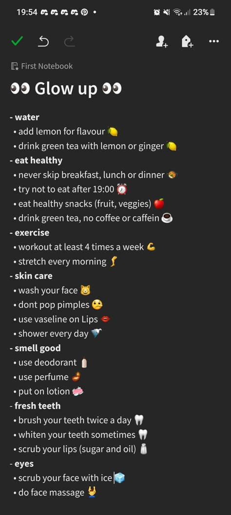 Glow up, Checklist, notes, healthy Boys Life Style, Men Training Aesthetic, Best Daily Workout Routine, Healthy Routine For Men, Hygenic Tips For Men, 1 Month Glow Up Challenge Men, Mens Glowup Tips, Glow Up Challenge Men, Men Self Care Routine