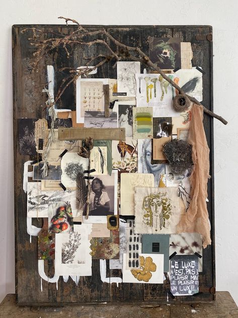 Jeanne Oliver Art, Vision Board Wall, Mood Board Examples, Jeanne Oliver, Collage Creator, Inspiring Artists, Art Alevel, Random Dump, Collage Board