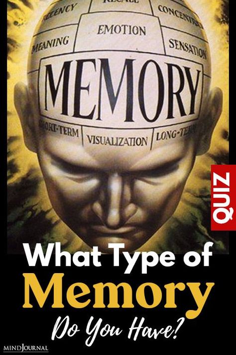 Types Of Memory, Memory Test, Brain Memory, Brain Facts, Brain Booster, Boost Memory, Working Memory, Brain Exercise, Mindfulness Journal