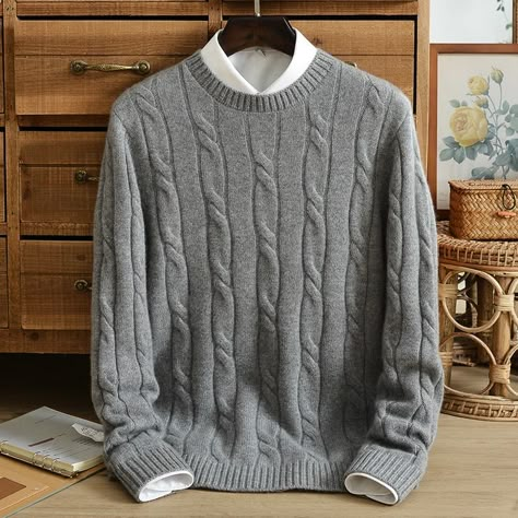 Cheap Pullovers, Buy Quality Men's Clothing Directly from China Suppliers:Winter new style 100% pure cashmere sweater men's three strand thick pure color jacquard pullover round neck knitted sweater Enjoy ✓Free Shipping Worldwide! ✓Limited Time Sale ✓Easy Return. Luxury Men's Knitted Sweater, Luxury Men's Winter Sweater, Men’s Winter Sweater, Collared Shirt And Sweater, Luxury Men's Solid Color Sweater, Pizza Omelette, Mens Knit Sweater Pattern, Men’s Cardigan Sweater, Sweater Outfits Men