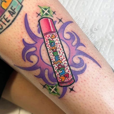 90s Theme Tattoo Sleeve, Lil Tattoos, 90s Tattoos, Bright Tattoos, Tribute Tattoos, Optical Illusion Tattoo, Theme Tattoo, Kawaii Tattoo, Inspiration Tattoos