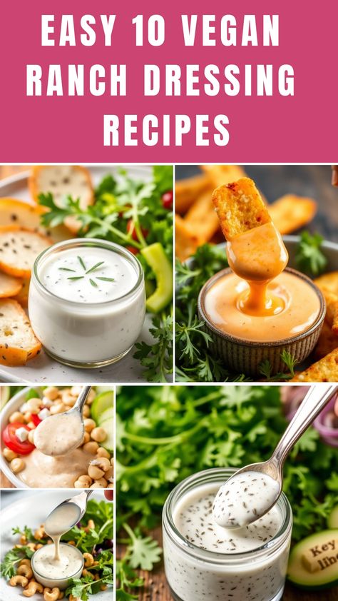 Dip into plant-based perfection with these 10 irresistible vegan ranch dressings Ranch Dressing Recipes, Buffalo Ranch Dressing, Pizza Dipping Sauce, Goat Milk Yogurt, Ube Recipes, Cheap Vegan Meals, Vegan Ranch Dressing, Vanilla Ice Cream Recipe, Ranch Dressing Recipe