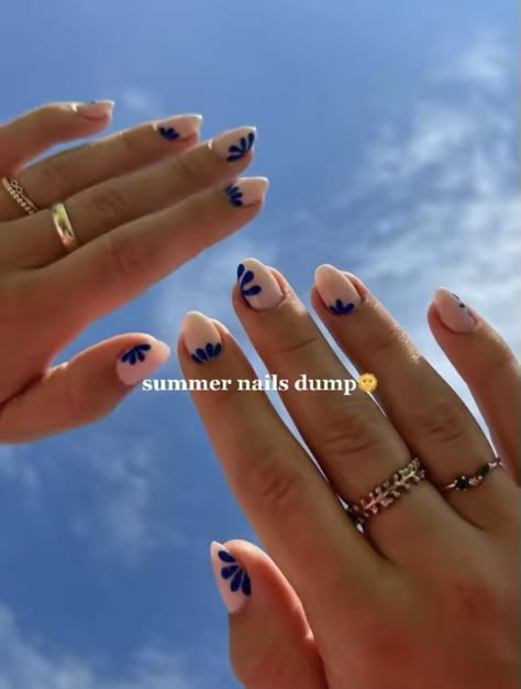 Short Greece Nails, Nails For Portugal, Croatia Nails, Coastal Granddaughter Nails, Greece Nails, Teen Nails, Nail Time, Summery Nails, Coastal Granddaughter