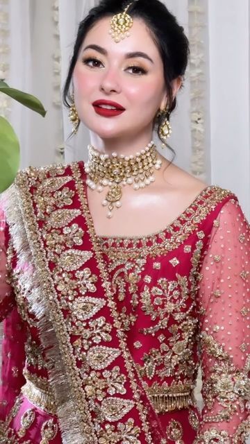 Pakistani Bridal Makeup Red, Pakistani Bridal Makeup Hairstyles, Haniya Amir, Beauty Of Pakistan, Latest Bridal Makeup, Mayon Dresses, Bridal Campaign, My Culture, Pakistani Bridal Makeup