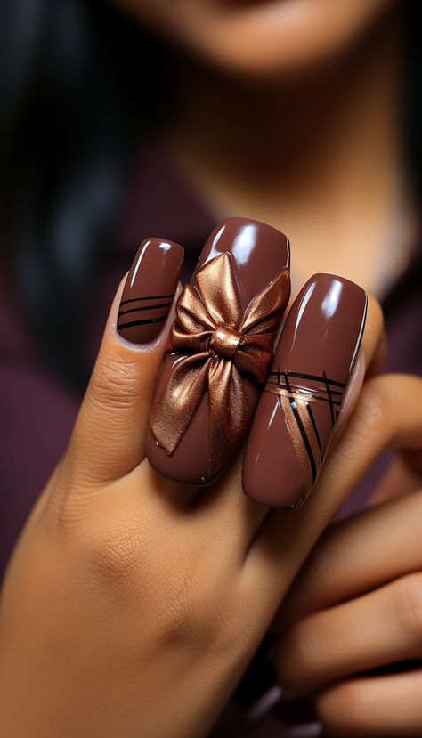 ongle marron Nails Art, Nails