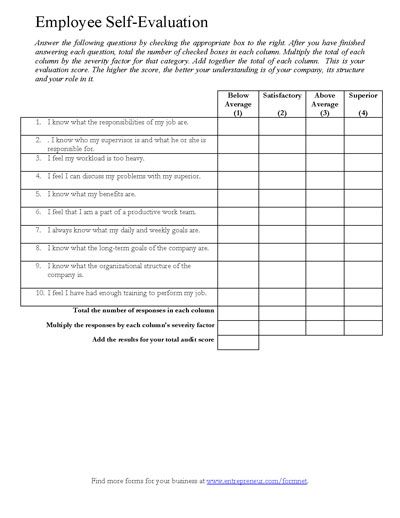 Free printable employee self evaluation form that enables employee to grade their own performance at work Self Evaluation Employee, Director Board, Employee Evaluation, Self Evaluation, Staff Ideas, Needs Assessment, Employee Evaluation Form, Employee Performance Review, Preschool Director