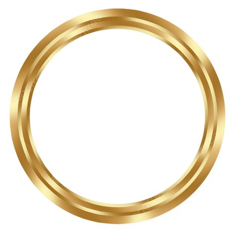 Golden Round Frame Png, Circle Border Png, Golden Circle Frame, Gold Border Design, Wood Png, Photo Studio Design, Gold Circle Frames, Circle Border, Circle Png