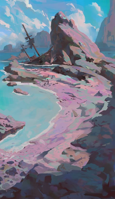 ArtStation - Environment sketches 01, Slawek Fedorczuk Concept Art Landscape, Wallpaper Fantasy, Environment Sketch, Environment Painting, Landscape Concept, Fantasy Art Landscapes, Landscape Illustration, Environment Design, 판타지 아트