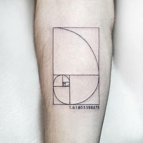 Aesthetic Geometry, Golden Ratio Tattoo, Yantra Tattoo, Fibonacci Tattoo, Golden Section, Spiral Tattoos, Tattoo Background, Shape Tattoo, Geometry Tattoo