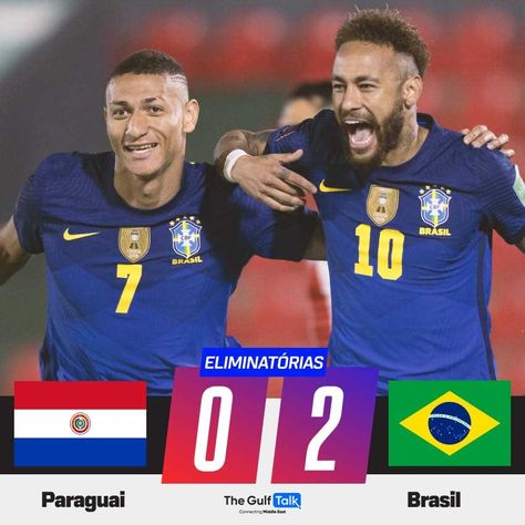 Neymar Helps Brazil To Perfect Six In World Cup Qualifying #brazil #paraguay #FIFAWorldCupqualifiers Read more: https://www.thegulftalk.com/world-cup-qualifiers-brazil-vs-paraguay-2-0-win-for-brazil/ Football Brazil, World Cup Qualifiers, Best Cardio Workout, Best Cardio, French Open, Tokyo 2020, Roger Federer, Cardio Workout, Daily News