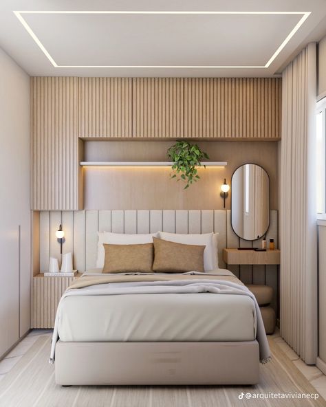 Small Modern Bedroom, Bedroom Designs For Couples, Small Bedroom Ideas For Couples, Bedroom Design Styles, Small Bedroom Interior, Tiktok Influencer, Bedroom Redesign, Small Room Design Bedroom, House Interior Design Styles