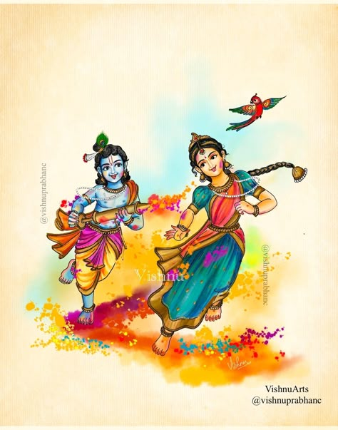 Radha Ji Drawing, Ram Ji Painting, Holi Painting, Holi Drawing, Radha Krishna Painting, Art Krishna, Krishna Holi, Radha Krishna Holi, Krishna Avatar