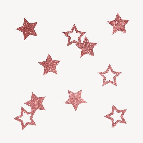 Pink sparkly stars clipart, aesthetic shape vector | premium image by rawpixel.com / Pinn Aesthetic Astronomy, Clipart Aesthetic, Aesthetic Shape, Stars Clipart, Glitter Aesthetic, Shape Vector, Star Clipart, Discord Channels, Pink Sparkly