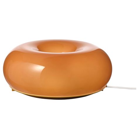 Bag Ikea, Ikea Italia, Orange Lamps, Ikea Lamp, Cute Donuts, Donut Wall, Mood Light, Color Naranja, White Table Lamp