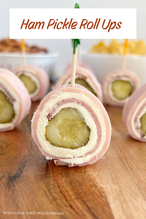 Ham Cream Cheese Pickle Roll Ups, Pickle Wraps Recipe Roll Ups, Ham Pickle Roll Ups, Pickle Rollups, Pickle Pinwheels, Ham Rollups, Ham Spread, Pickle Roll Ups, Ham Roll Ups