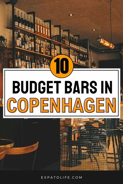 Budget Bars In Copenhagen, Denmark Copenhagen Travel Guide, Beer Shot, Cozy Bar, Cheap Beer, Copenhagen Travel, Denmark Travel, Beer Pub, Cocktail Bars, Scandinavia Travel