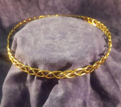 Cal's Crown Wire Circlet, Society For Creative Anachronism, Celtic Crown, Hair Circlet, Wire Crown, Fantasy Crown, Dragons Crown, Braided Pattern, Diy Jewelry Rings