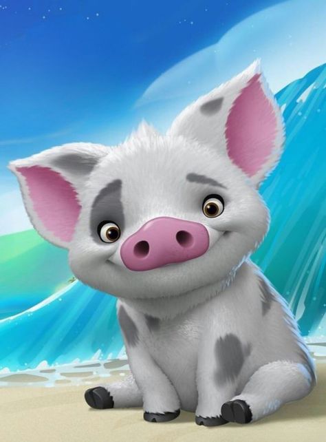 Moana Pua Wallpaper, Pua Pig Moana, Moana Pig Pua Wallpaper, Pua Wallpapers, Pua Tattoos, Chicken From Moana, Pig From Moana, Moana Pig Pua, Oceania Disney