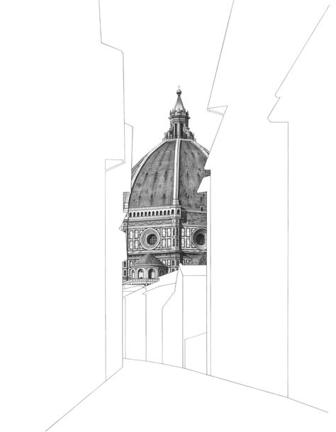 Minty Sainsbury, Archi Sketches, City Sketches, Pantheon Paris, Architecture Prints, Library Project, Florence Cathedral, Tattoo Concepts, Invisible Cities