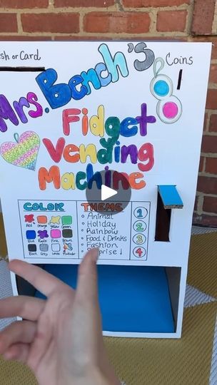 1.5K views · 21K reactions | Ever wanted your own vending machine? Now’s your chance! 🤩🎉 Follow along as we show you how to create a Fidget Toy Vending Machine from scratch. ✂️ It’s easier than you think! The perfect blend of creativity and play! 🛠️✨ Who is ready to get crafty?!   Check out the full tutorial from @slimetime.lyla and get ready to create your own! ✂️🥳  #mrsbench #fidgettoysplus #tutortial #howto #fidgetvendingmachine #slimetimelyla craft | Faith Bench ✨ Fidget Toys Plus | mrs.bench_fidgettoysplus · Original audio Vending Machine Craft, Fidget Vending Machine Diy, How To Make Vending Machine, Fidget Board Diy, How To Make A Vending Machine, Diy Vending Machine Tutorial, Diy Vending Machine, Cardboard Vending Machine, Cardboard Crafts Vending Machine