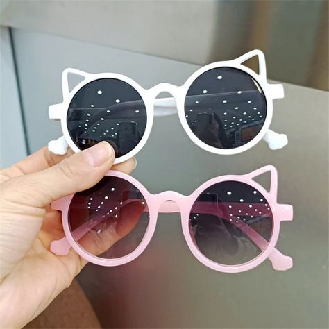 Children's Kids Sunglasses Sun Glasses Vintage Cute Cat UV 400 Protection Girls Boys Baby Oculos De Sol Gafas Eyeglasses _ - AliExpress Mobile Cartoon Sunglasses, Cute Animal Cartoon, Eye Protection Glasses, Sunglasses Summer, Boy Cat, Uv400 Sunglasses, Cute Sunglasses, Sun With Sunglasses, Girl With Sunglasses