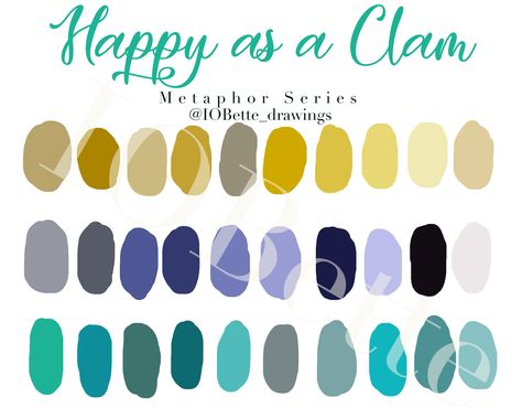 Happy As A Clam, Ipad Procreate, Color Palette Challenge, Music Genre, Halloween Series, Paint Color Palettes, Palette Color, Rhythm And Blues, Clip Studio Paint