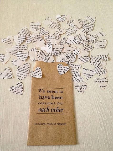 pride and prejudice book confetti by literary emporium | notonthehighstreet.com Pride And Prejudice Party, Pride And Prejudice Wedding, Book Lovers Wedding, Jane Austen Party, Jane Austen Wedding, Confetti Ideas, Literary Wedding, Pride And Prejudice Book, Book Theme