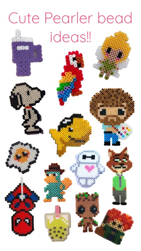 Design ideas for Pearler beads Beads Craft Kids, Melty Bead Designs, Mario Y Luigi, Pony Bead Projects, Easy Perler Bead Patterns, Perler Creations, Pokemon Craft, Easy Perler Beads Ideas, Hama Beads Design