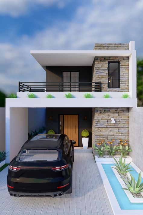 5x10 meters small house tour. This modern house has 2 Bedrooms, 2 bathrooms, 1 powder room. This is a small two storey house with a mix of minimalist and modern design. #smallhouse #smallhousedesign #modernhouse Small Modern House Exterior Two Story, 6x8 House Plan 2 Storey, 5x10 House Plan 2 Storey, 5 X 10 Meters House Plan, Small Modern House Exterior One Story, Small Modern House Exterior Minimalist, Minimal House Design Small Spaces, 2 Storey Narrow House Design, Small 2 Storey House Design Modern