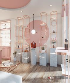 Perfume shop luxury on Behance Cosmetic Shop Interior Design, Closet Interior, Shoe Store Design, Interior Design Minimalist, Perfume Shop, Beauty Room Decor, Decor Studio, Showroom Interior Design, Beauty Salon Interior