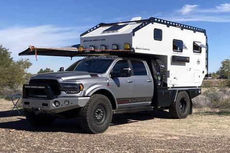 10 Best Flatbed Truck Campers for Overlanding and Off-Road Exploration | Truck Camper Adventure Flatbed Camper Diy, Diy Flat Bed Truck Camper, Flatbed Truck Camper, Flatbed Camper, Overland Camper, Diy Truck Camper, Jeep Wrangler Camping, Camper Tops, Slide In Truck Campers