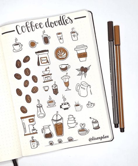 Coffee Aesthetic Journal, Coffee Theme Journal Ideas, Coffee Bujo Theme, Coffee Journal Ideas, Bujo Coffee Theme, Notebook First Page Ideas, Coffee Theme Bullet Journal, Coffee Drawing Aesthetic, Bujo First Page Ideas