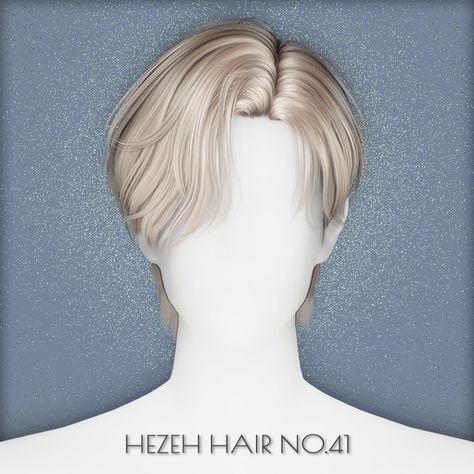 [Hezeh]Hair_No.41 | Patreon Ts4 Male Hair, Sims 4 Curly Hair, Sims 4 City Living, Sims 4 Hair Male, Sims 4 Cheats, Sims 4 Cas Mods, Mod Hair, The Sims 4 Skin, Hair Male